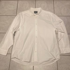 A white Charles Tyrwhitt Button down, long sleeve Dress shirt. Size XXL